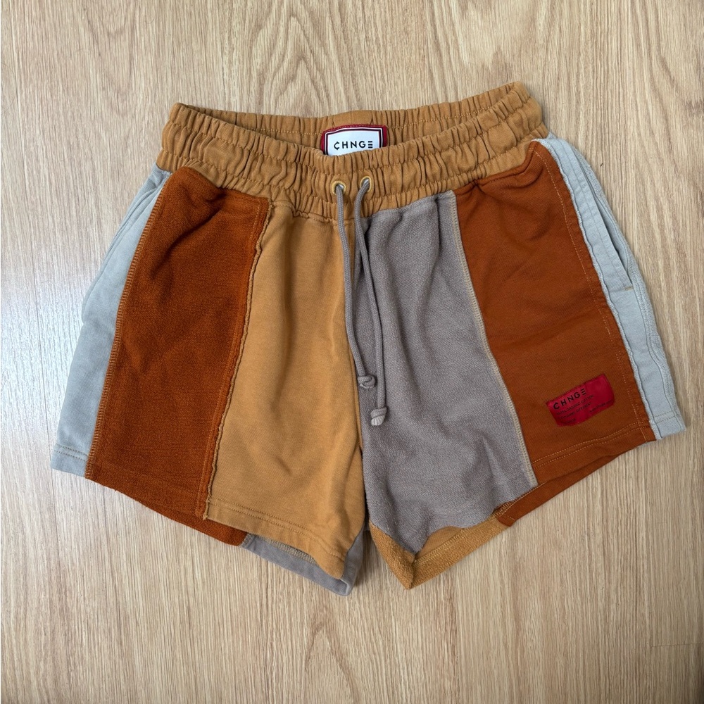 Colorblock Sweat Shorts, Medium